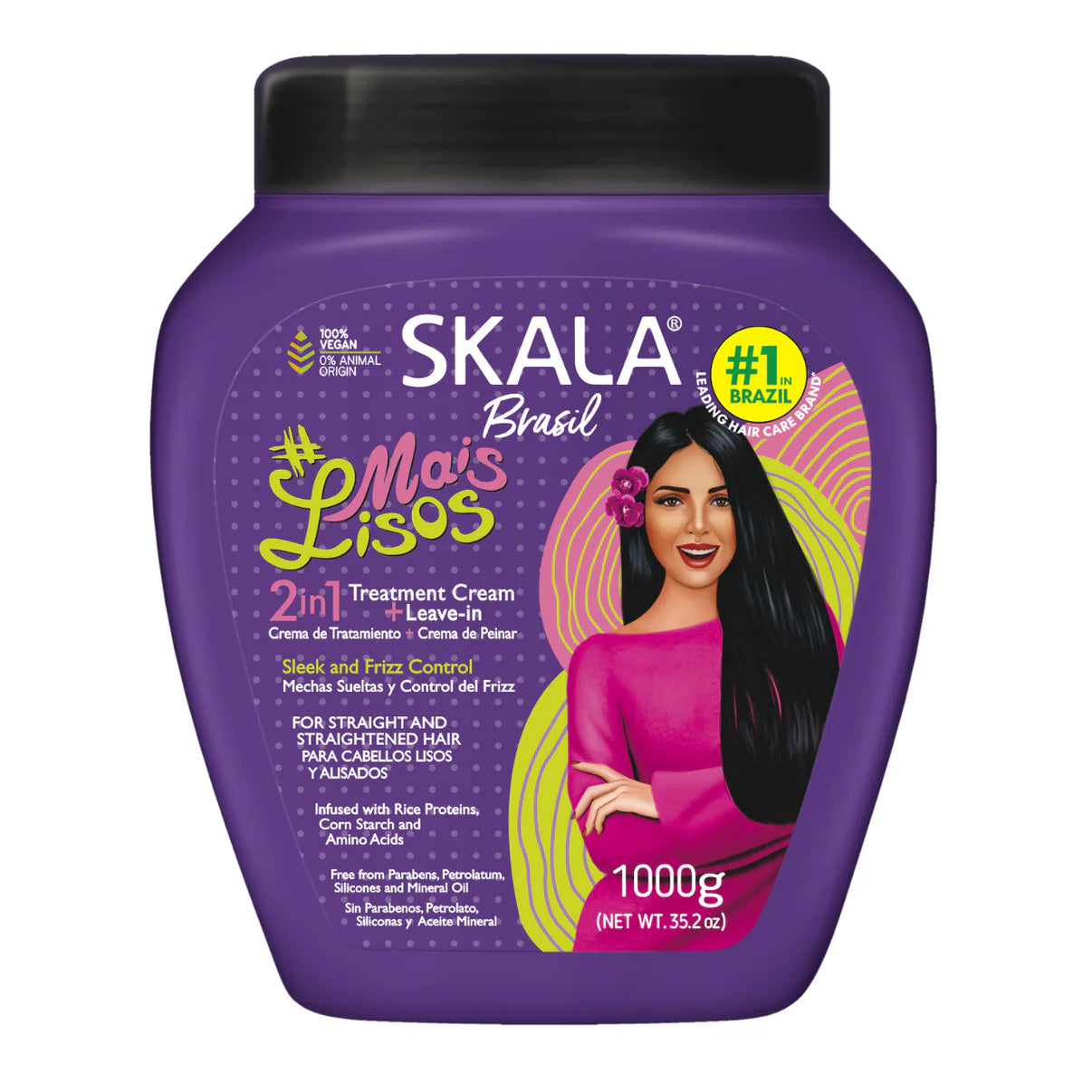 Mais Lisos 2 In 1 Treatment + Leave In 1000 G